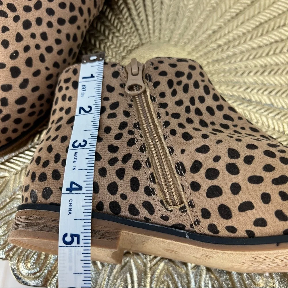 Cat & Jack Leopard Print Ankle‎ Boots | Girls Size 4